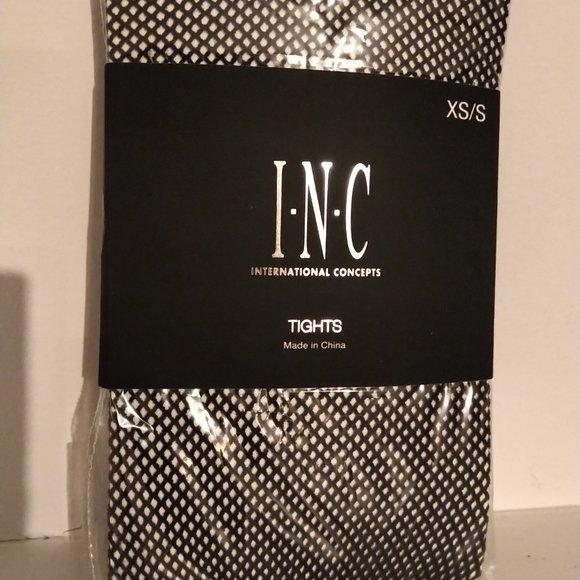 Small Black Fishnet INC tights sealed NWT fits 4'11"-5'6" up to 130lb XS/S $15 - Picture 5 of 5